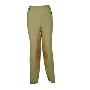 Kerrits Women's XL Sage Full Leather Seat Riding Breeches Pants Equestrian Horse